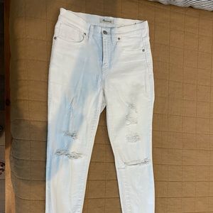 Madewell white jeans, size 27